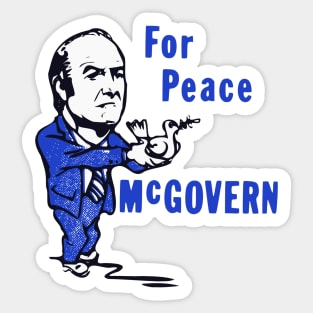 70s Vintage George McGovern Shirt For Peace Vote McGovern Sticker